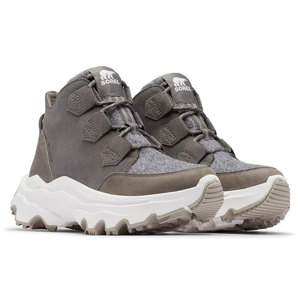 NWT Sorel Womens Waterproof Leather Kinetic Breakthru Caribou Sneaker Boots 6